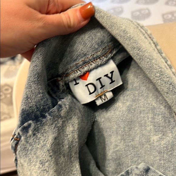 Denim Asymmetrical Zip Dress - Picture 4 of 7